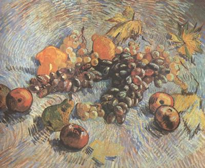 Vincent Van Gogh Still life with Grapes,Apples,Pear and Lemons (nn040 China oil painting art